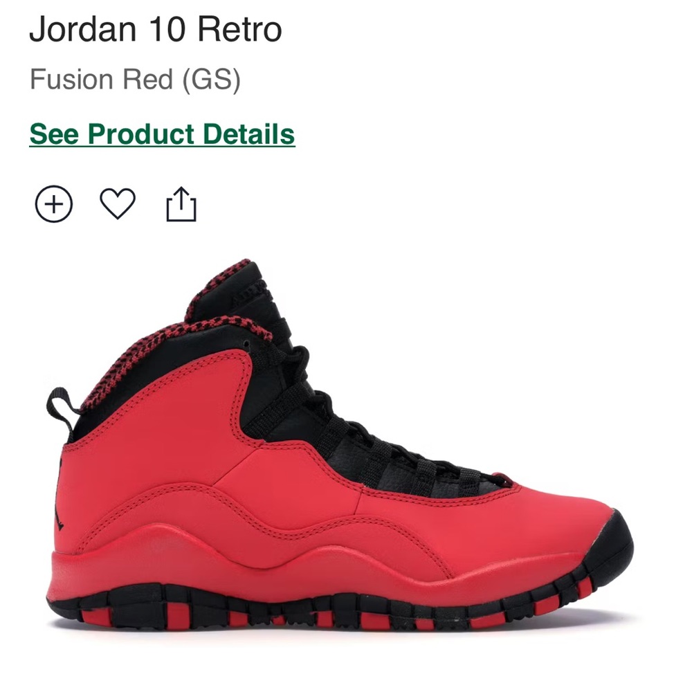 Jordan 10 Retro Fusion Red